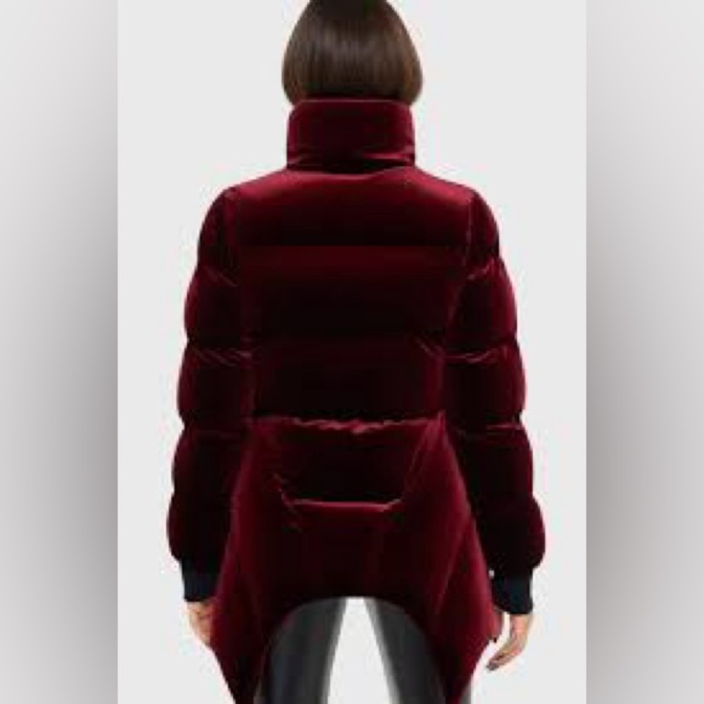 Killstar deadliest nightvelvet puffer jacket in red size extra large XL - Picture 2 of 7